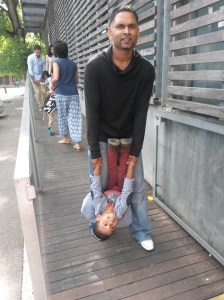 Raj with Callum