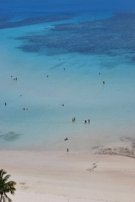 Low tide walk in the sea
